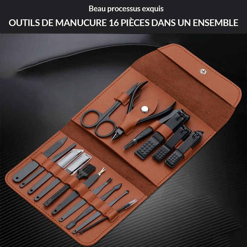 COMFKIT™ Accessoires de Manucure Professionnel 16 En 1